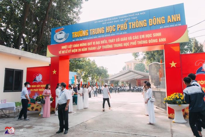 Hình ảnh khuôn viên Trường THPT Đông Anh