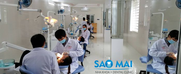 Hình ảnh không gian hiện đại tại Nha Khoa Sao Mai