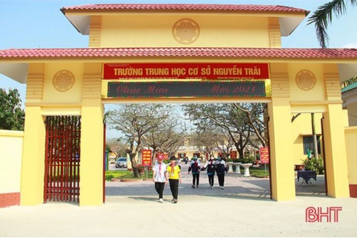 Hình ảnh ấn tượng về cơ sở vật chất hiện đại tại THCS Nguyễn Trãi