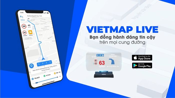 Hình ảnh minh họa VIETMAP LIVE phiên bản mới