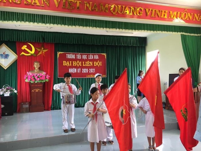 Hình ảnh Trường Tiểu Học Liên Hoà - Ngôi trường bề thế với kiến trúc hiện đại giữa vùng quê giàu truyền thống