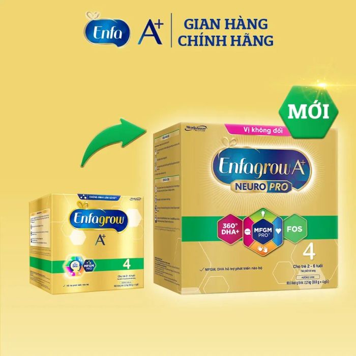 Hình ảnh sữa Enfagrow A+ NeuroPro 4 chính hãng