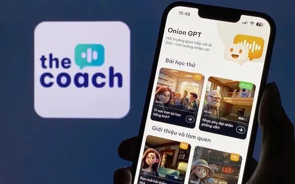 Giao diện The Coach - Trải nghiệm luyện nói với AI