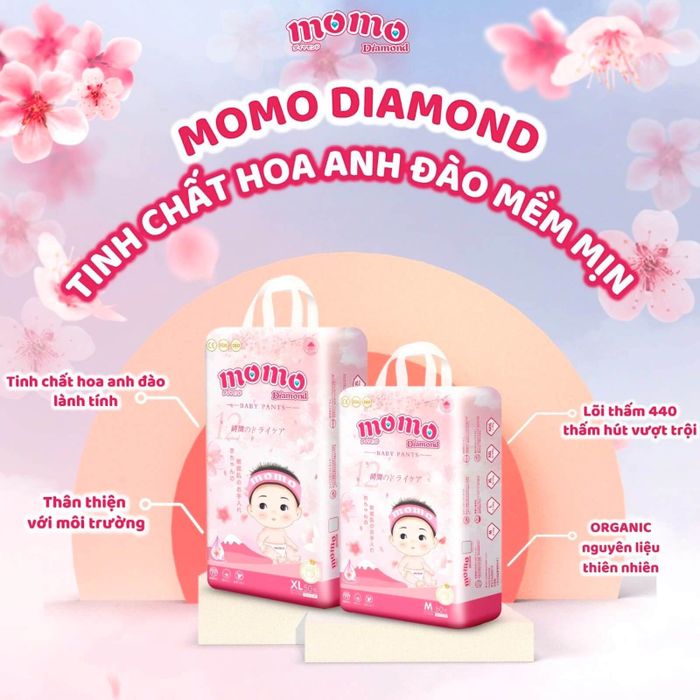 Hình ảnh bỉm Momo Diamond chính hãng