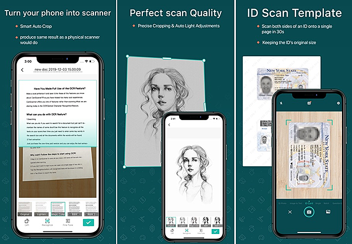 Hình ảnh demo tính năng CamScanner phiên bản 2