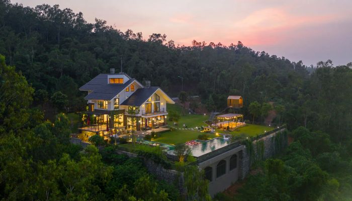 Hình ảnh Spring Moon Villa - Kiệt tác kiến trúc giữa lòng sân golf Tam Đảo