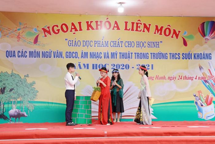 Góc nhìn toàn cảnh về cơ sở vật chất hiện đại THCS Suối Khoáng