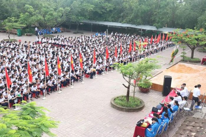 Góc nhìn chân thực về khuôn viên xanh mát và cơ sở vật chất hiện đại của Trường THCS Võ Thị Sáu - ngôi trường đạt chuẩn quốc gia