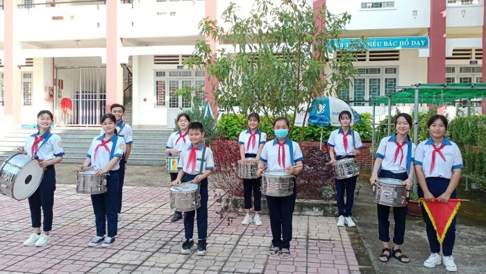 Khuôn viên xanh - sạch - đẹp của THCS Phước Khánh