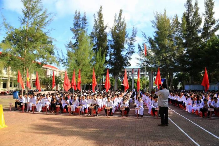 THPT Võ Thị Hồng - Ảnh 2 không gian học tập hiện đại, đầy cảm hứng