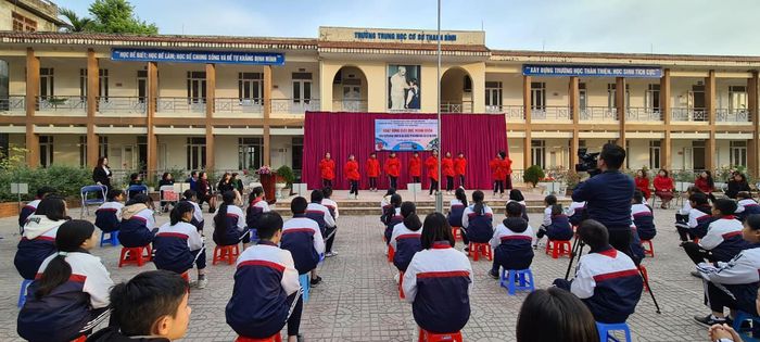 Hình ảnh đầu tiên về Trường THCS Thanh Bình - ngôi trường chuẩn Quốc gia tại thành phố Điện Biên Phủ