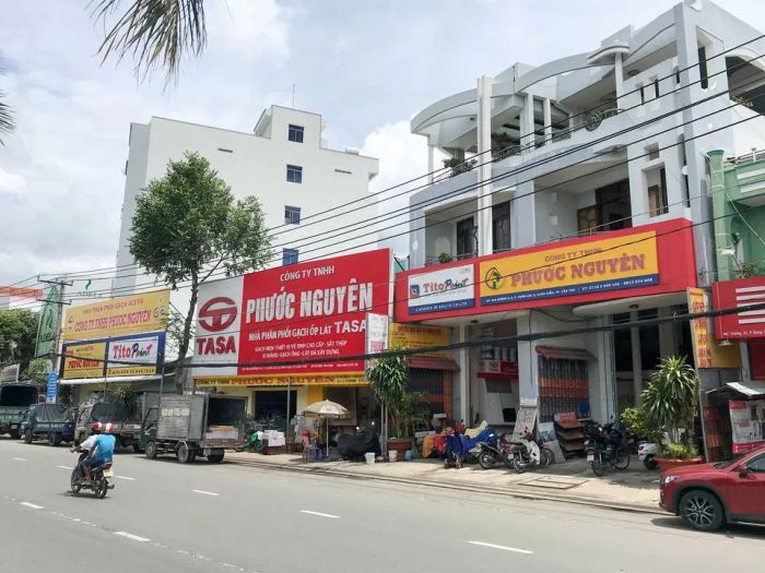 Không gian trưng bày vật liệu xây dựng tại Phước Nguyên