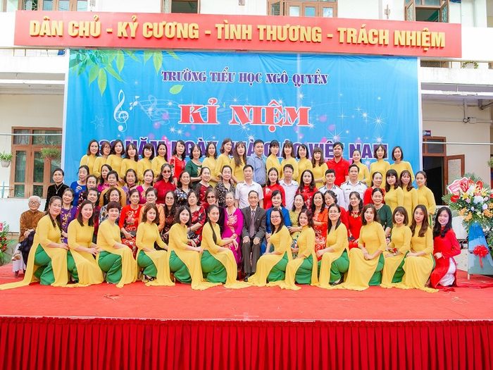 Hình ảnh Trường Tiểu học Ngô Quyền - Khuôn viên xanh mát với dãy nhà cao tầng khang trang, nơi ươm mầm những tài năng tương lai