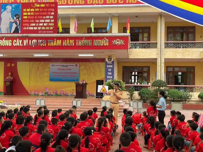 Hình ảnh Trường Tiểu học Tân An - Ngôi trường khang trang với kiến trúc hiện đại đạt chuẩn Quốc gia