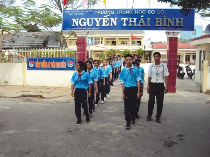 Hình ảnh ấn tượng về ngôi trường THCS Nguyễn Thái Bình
