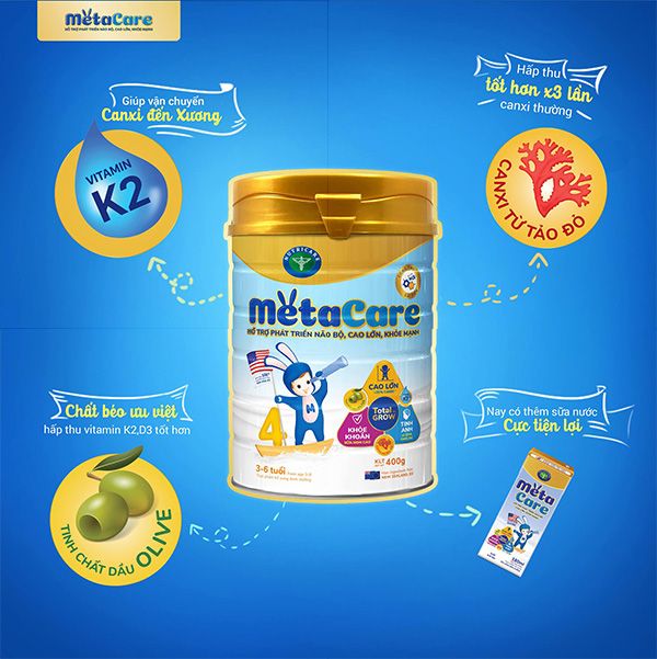 Hình ảnh sữa Meta Care bổ sung Canxi tảo đỏ