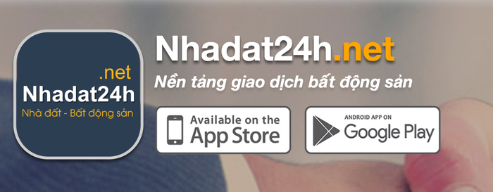 Giao diện ứng dụng Nhadat24h.net