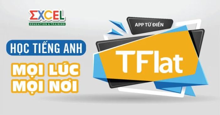 Giao diện ứng dụng TFlat - Kho từ vựng giao tiếp