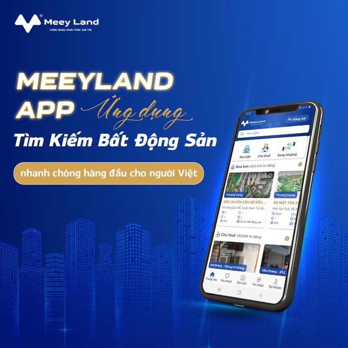 Giao diện hiện đại của Meey Land