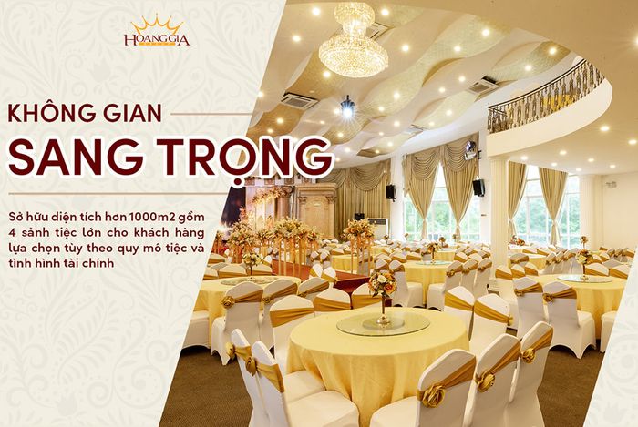 Không gian tiệc cưới đẳng cấp tại Hoàng Gia