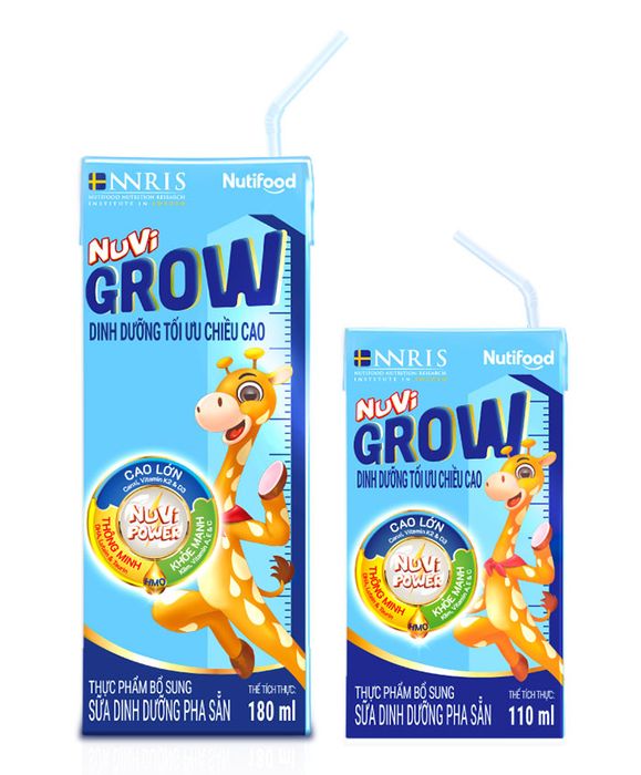 Hình ảnh sữa Nuvita Grow đóng hộp tiện lợi