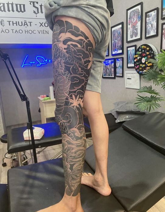 Tác phẩm nghệ thuật cuối cùng tại Triệu Nguyễn Tattoo (Ảnh 3)