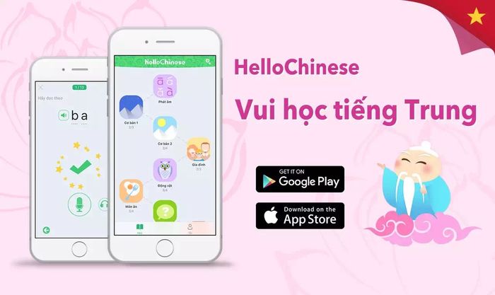 HelloChinese - Minh hoạ bài học phát âm chuẩn
