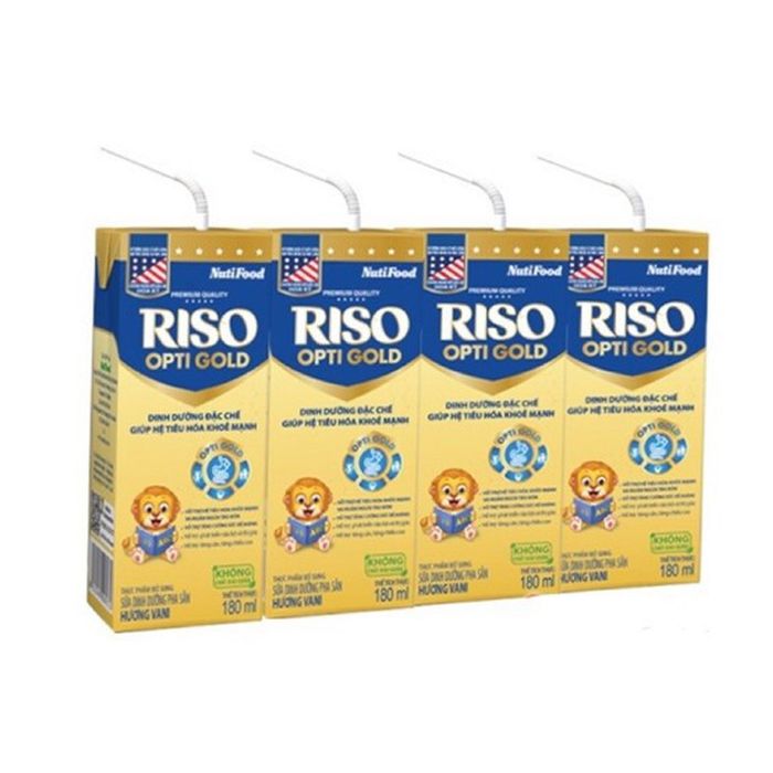 Hình ảnh chân thực về Sữa Riso Opti Gold - Món quà dinh dưỡng từ trái tim