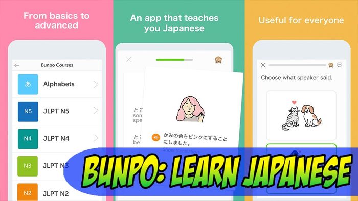 Bunpo - Hệ thống bài tập tương tác