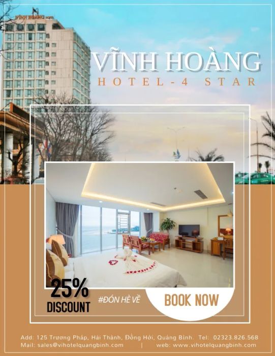 Khách sạn Vĩnh Hoàng - Bình minh rực rỡ trên vịnh biển xanh