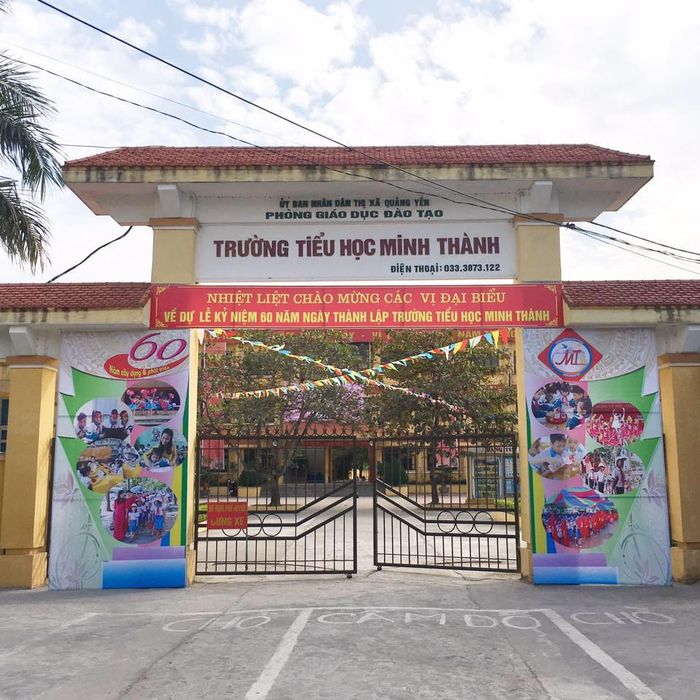 Hình ảnh Trường Tiểu học Minh Thành - Khuôn viên xanh mát với kiến trúc hài hòa giữa truyền thống và hiện đại