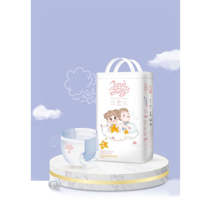 Hình ảnh tã bỉm hữu cơ Lovebaby chính hãng