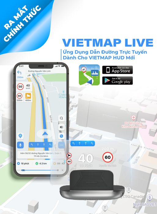 Giao diện ứng dụng VIETMAP LIVE