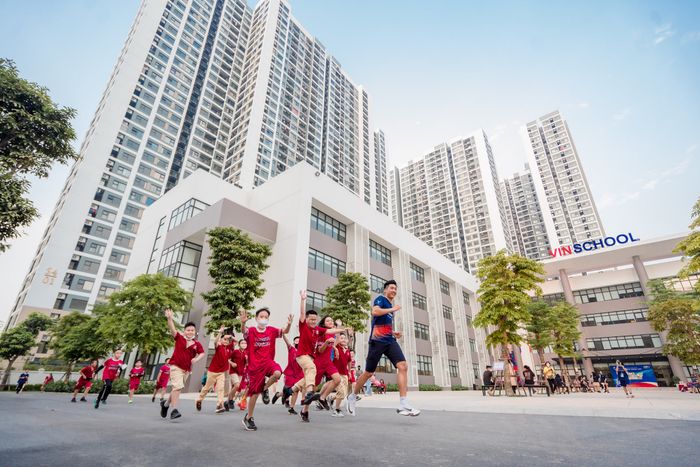 Hình ảnh khuôn viên xanh mát của Vinschool Thanh Hóa