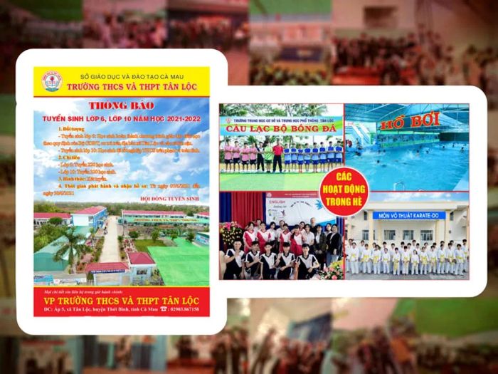 Góc nhìn chân thực về các phòng học khang trang và khu thể chất đạt chuẩn tại Trường THCS & THPT Tân Lộc