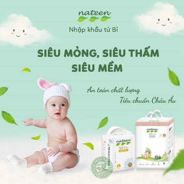 Hình ảnh thực tế bỉm Nateen cao cấp