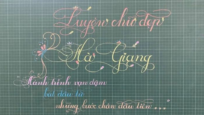 Hình ảnh ấn tượng từ lớp học tại Luyện Chữ Đẹp Hà Giang