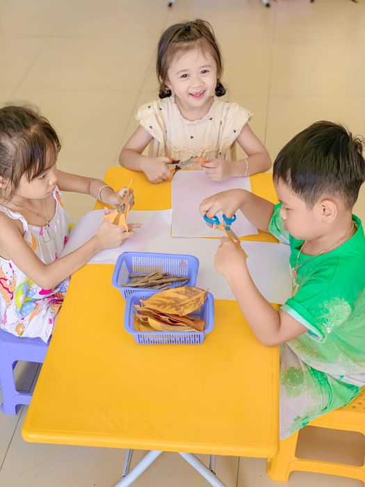 Khuôn viên xanh mát tại Trường Mầm Non Sen Hồng