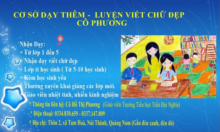 Hình ảnh lớp học tại Trung tâm Luyện Chữ Đẹp - Cô Phương