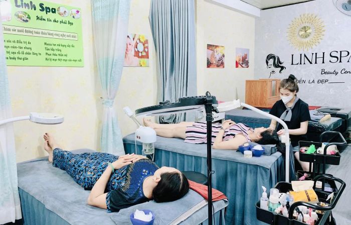 Không gian xanh mát và dịch vụ chuyên nghiệp tại Linh Spa