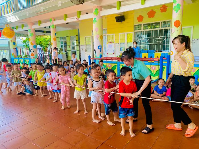 Hình ảnh ấn tượng về không gian học tập tại Trường Mầm Non Trinh Vương