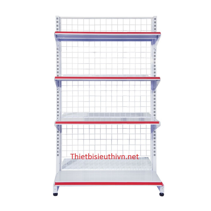 Hình ảnh hệ thống kệ siêu thị cao cấp do Thịnh Phát thiết kế và thi công