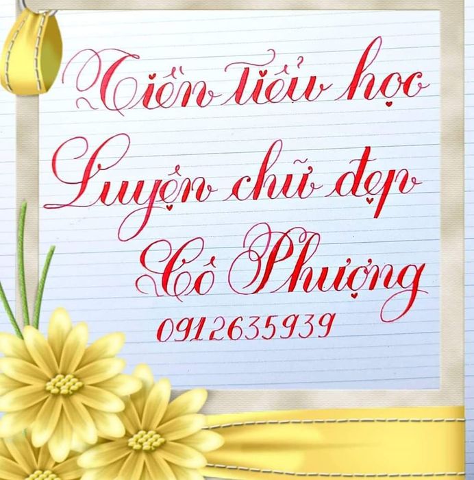 Hình ảnh lớp học ấm áp tại Luyện chữ đẹp Cô Phượng