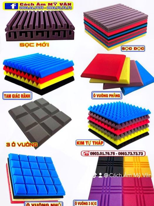 Hình ảnh thực tế vật liệu cách âm cao cấp do Mỹ Vân cung cấp