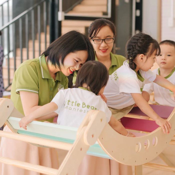 Không gian học tập tại Trường mầm non Little Beans Montessori Cần Thơ