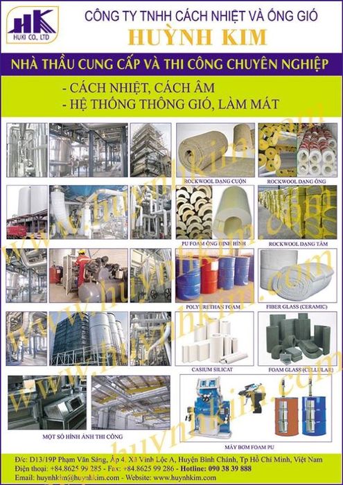 Hình ảnh thực tế hệ thống ống gió và cách nhiệt do Huỳnh Kim thi công