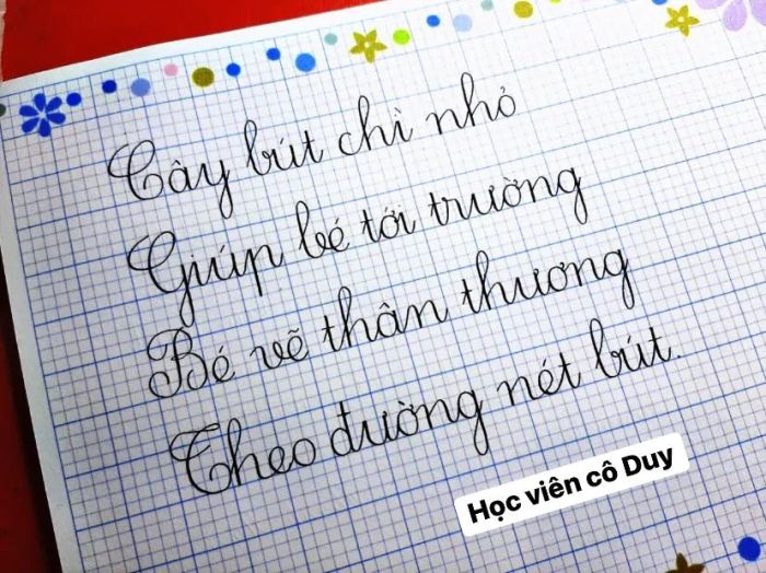 Thư viện hình ảnh thành tích học viên Rèn Chữ Cô Duy