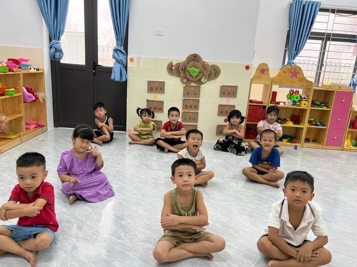 Góc vui chơi đầy màu sắc của Trường Mầm non Đại Đình II