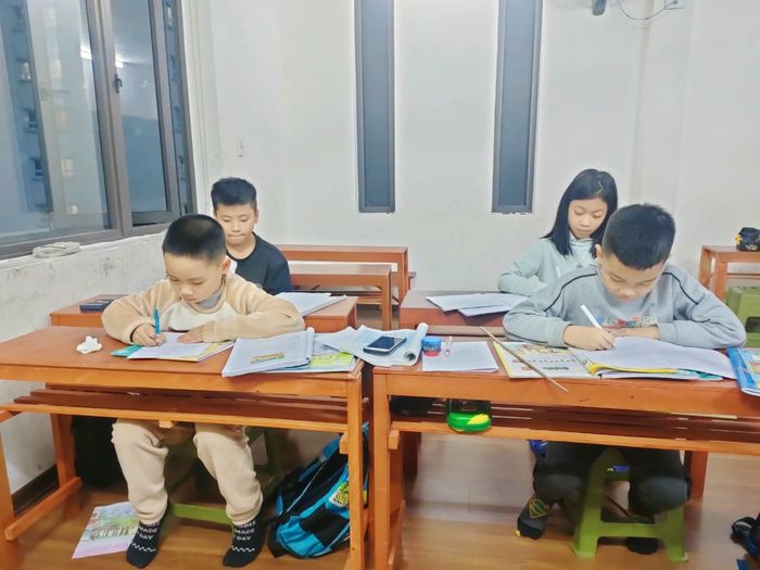 Không gian ấm cúng tại lớp học của cô Hoàng Lan