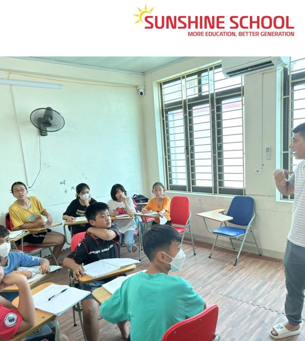 Góc học tập đầy cảm hứng tại Anh Ngữ Sunshine School